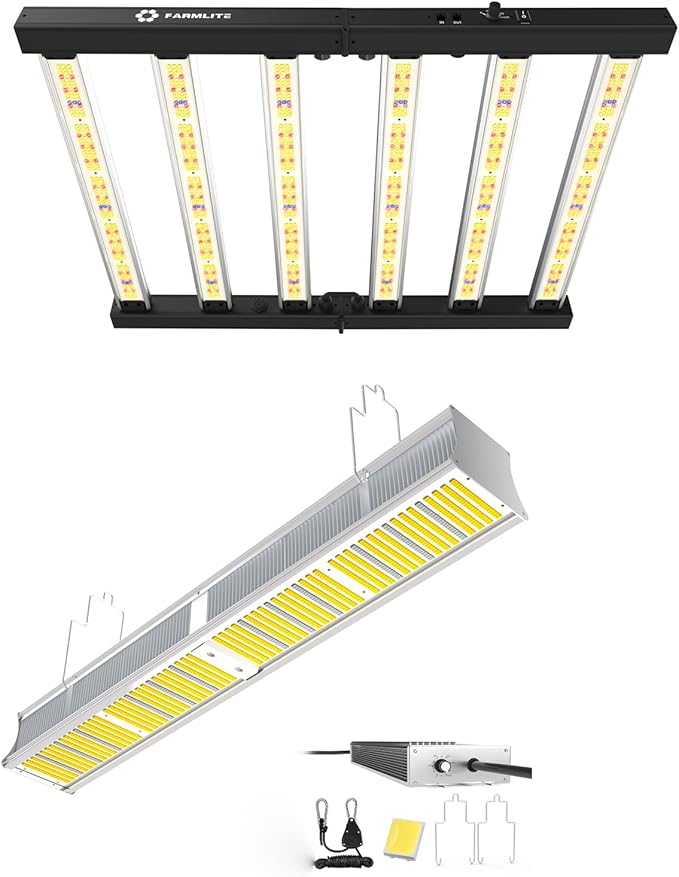 FARMLITE Grow Light LED Grow Lights for Indoor Plants Full Spectrum Growing Light Plant Hanging Growing Lamps Seedling Daisy Chain Dimmable Board 4x4ft Coverage