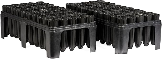 Stuewe &amp Sons – Deepot 50 Cavity Trays with D16L – 2” x 7” Deepot Cells Growing Kit - 2 Pack
