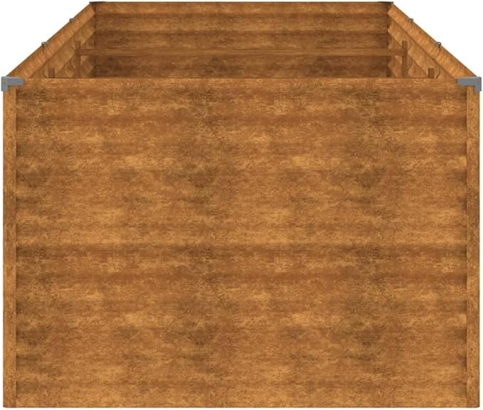 YAFF Garden Raised Bed Rustic Corten Steel Large StrongPots &amp Planters-152004
