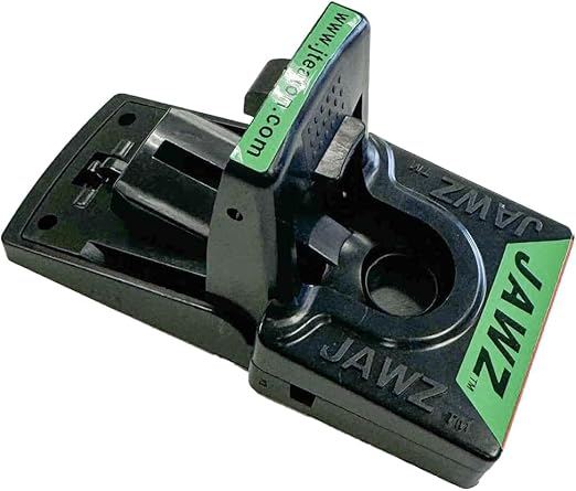 JT Eaton 409 Jawz Indoor Plastic Mouse Trap for Solid or Liquid Bait Instant Kill Mouse Traps No-Touch Disposal with Trap Set Indicator 24-Pack