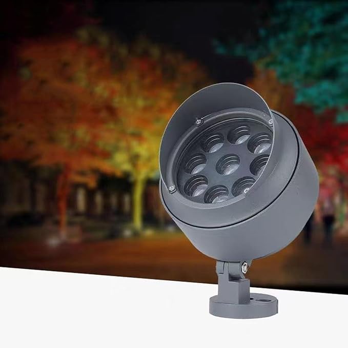 Landscape Lights - DC24V/AC220V Rotation Spotlight LED Tree Floodlights IP65 Outdoor Landscape Garden Lawn Lamps Villa Wall Washer Lights Spotlight Led Beam Light(Green18w(220v))