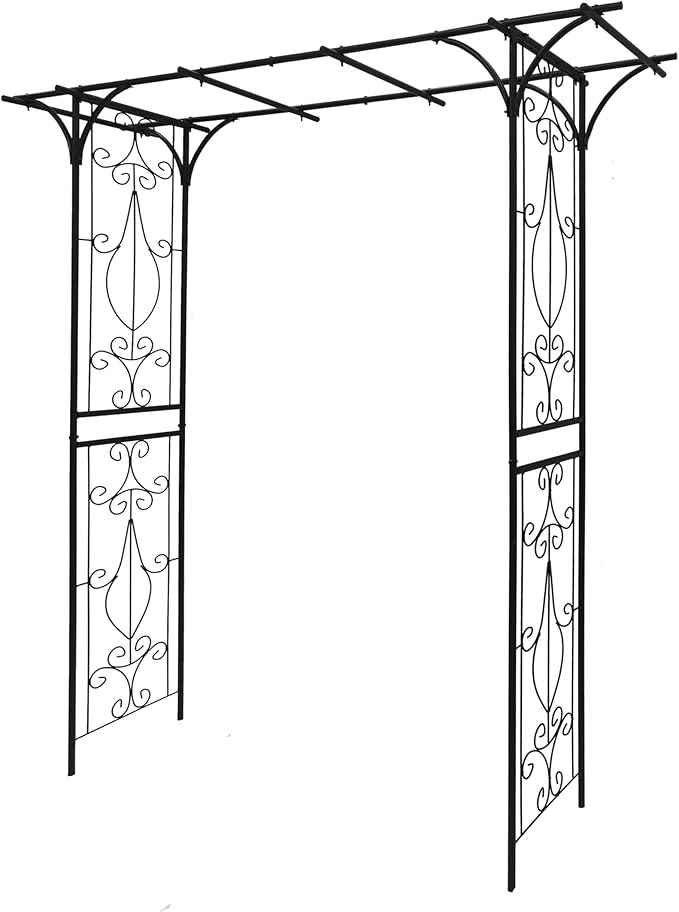 Metal Garden Arch Climbing Plants Support Rose Arch Wedding Trellis Archway Outdoor Trellis Arch Party Patio for Climbing Plants