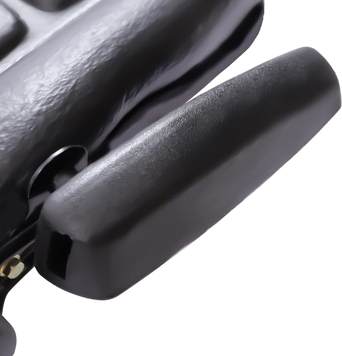 Universal Forklift Seat Foldable Tractor Seat with Armrests 35-175° Height &amp Angle Adjustable Lawn Mower Seat High Resilience Forklift Seat Black PVC Tractor Seat Heavy Mechanical Seat