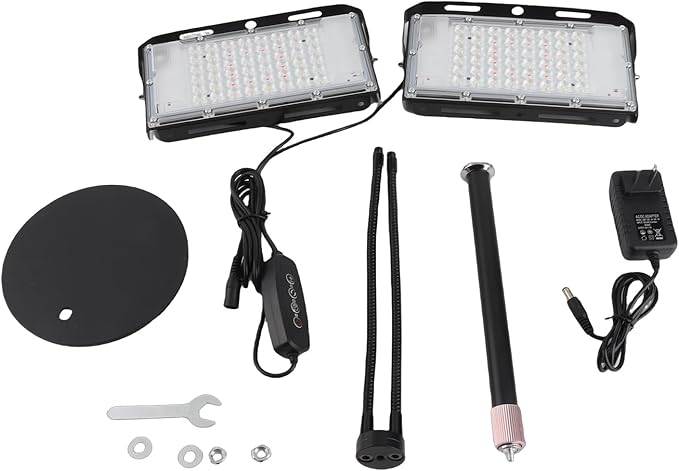 LED Strip Adapter Full Spectrum LED Plant Growth Lamp Inflatable Power Adapter for Succulents Vegetables Flowers Mimicking Nature Sunlight (b)
