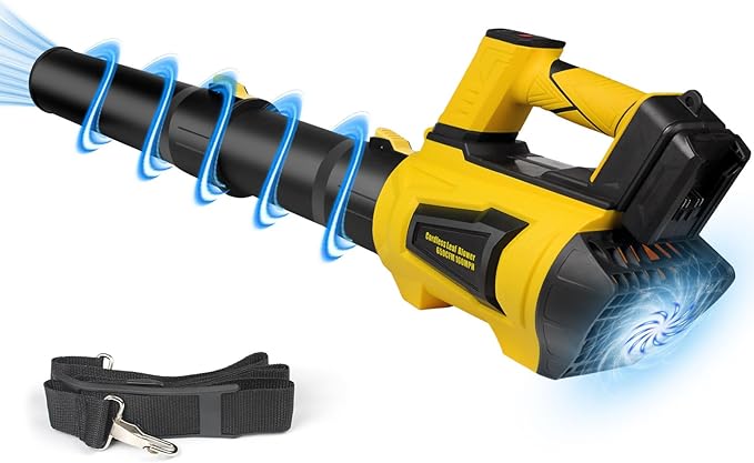 Cordless Leaf Blower for Dewalt 20V Max Battery 650CFM 160MPH Turbo Mode and 4 Speeds Brushless Motor Electric Blower with Extension Tube for PatioLawnGarageBlowing LeavesDustSnow(No Battery)