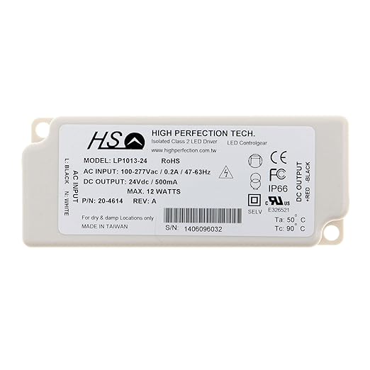 LP1013-24 LED Driver 24Vdc 500mA 12W 100-277V:in