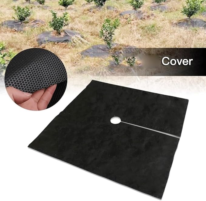10PCS Ground Cover 1.2m×1.2m for Flowers and Plants Protection Covers Non-Woven Orchard Grass Cloth