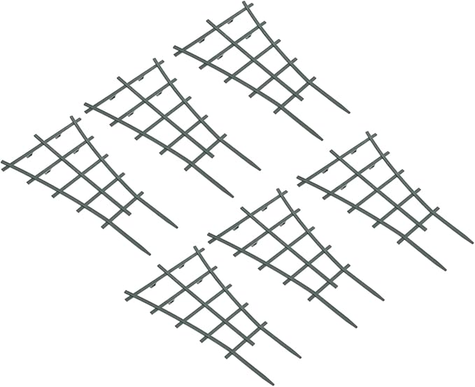 12pcs Elegant Garden Trellis Plastic Climbing Frame for Outdoor Plant Staking DIY Flower Rack
