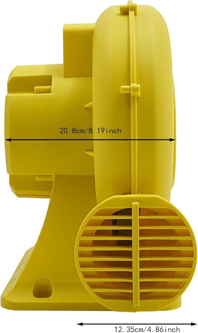 Air Blower Pump Fan 2150Pa Air Blower Jumping Bed Inflator Powerful Inflatable Bounce House Blower for Inflatable Water Slide Bouncy Castle Bounce House Speed 3250RPM 1118CFM Air Volume