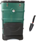 Insulated Compost Bin with Ventilation System - Quickly Composting All Year RoundA Reservoir at The Bottom Design to Collect The Leachate (Green)