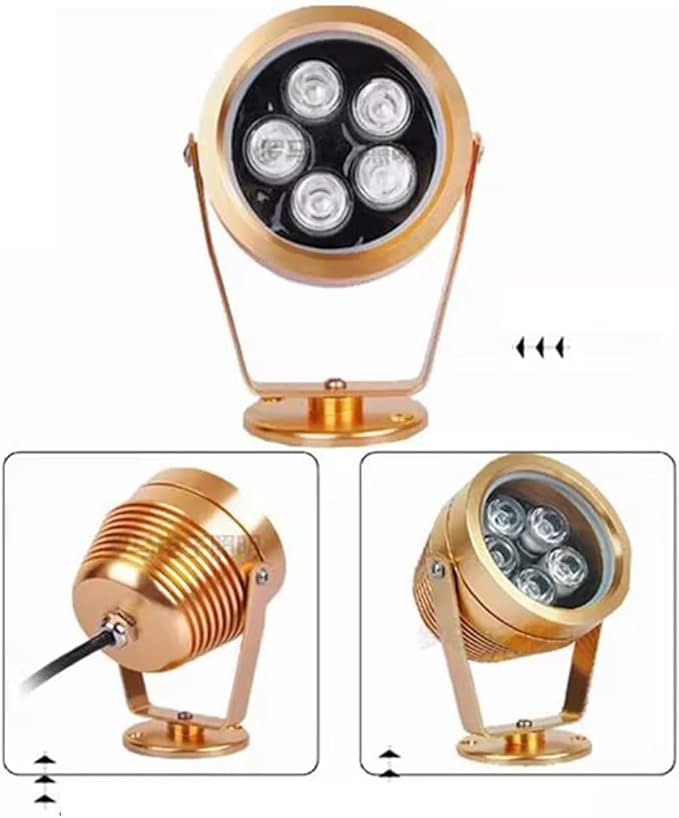Ground LED Landscape Lights - LED Beam Spotlight Outdoor IP65 Waterproof Round Wall Lamp Rotatable Decorative Lights/For Pathway Driveway Decks Stair Step Landscape Lighting(Green3W(85-265V))