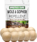 Mole Repellent Gopher Repellent Groundhogs Repellant Outdoor Vole Deterrent Armadillo Repellent for Lawns Keep Mole Out of Yard Get Rid of Gophers Covers Up to 120 Sq Ft-10Pcs