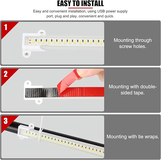 Solar Grow Lights Grow Lights LED Grow Light Bars Solar Grow Light Bars Greenhouse Grow Lights Long Bar Lamps Suitable for Greenhouse Plant Growth(30W)