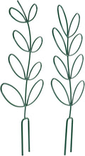POPETPOP 2pcs Metal Plant Trellis Climbing Support Rack for Garden Tomatoes Cages Green Iron Flower Climbing Frame Suitable for Indoor and Outdoor Plants