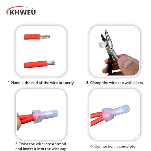 2025 Upgrade 291632001 Genuine Wiring Harness Replaces Parts (UL-Certified) for Ryobi P2108 and P21081 18V Cordless Leaf Blower Switchwith 1 Screwdriver 1 Pliers and 5 Closed End Crimp Connectors