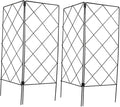 BESPORTBLE 2pcs Durable Plant Climbing Frame Garden Trellis for Support of Climbing Plants Flowers and Vines Wide High