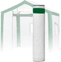 EAGLE PEAK Replacement Cover for 8x6 Portable Pop up Greenhouse with Polyester Reinforced Corners Front Roll-Up Zipper Entry Door and 3 Large Roll-Up Side Windows (Frame Not Included) Green/White