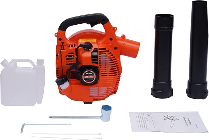 Leaf Blower Lawn Blower Gasoline Powered 468cfm Lightweight Handheld Blower 25.4cc 2-stroke Gas Blowers for Lawn Care