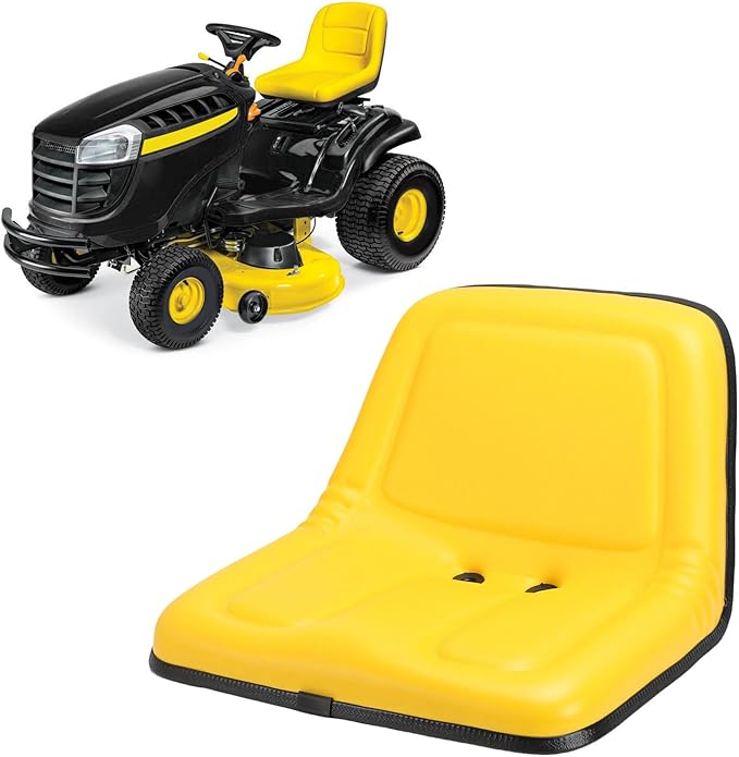 Lawn Mower Seat Replacement Lawn Mower Parts Replacement High Back Seat for 170 322 330 332 400 420 430 High Back 135001YE TY15863 Easy Installation