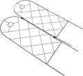 VANZACK 2pcs Iron Plant Supports Trellis for Climbing Plants Garden Vine Climbing Rack Display Stand Outdoor Vegetable Tomato Frame