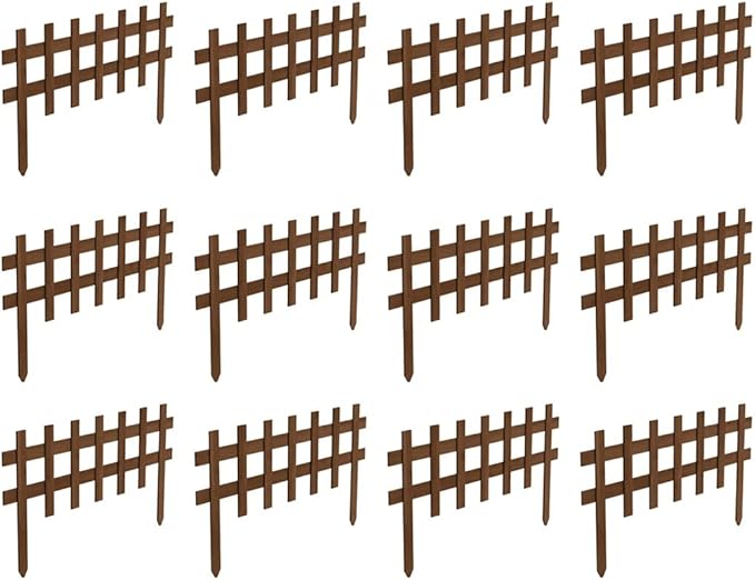 Greenes Fence Deluxe Picket Wooden Fence - 18 L x 36 W (Pack of 12)