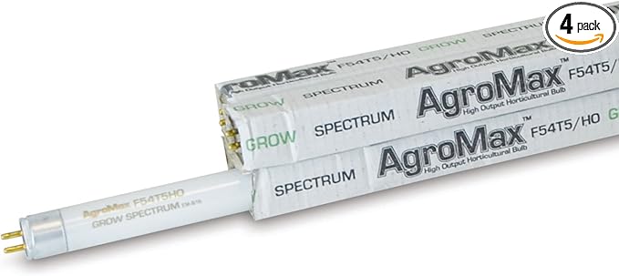 4-Pack 4 Foot (45.75) 6400K Grow T5 Fluorescent Grow Light Bulbs - (4) F54T5HO Bulbs
