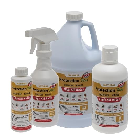 Environmental Plant Management Protection Plus Concentrate | Oil-Free Contact Insecticide for Plants | Kills Aphids Whiteflies Spider Mites &amp Other Soft-Bodied Pests | Natural | Indoor &amp Out