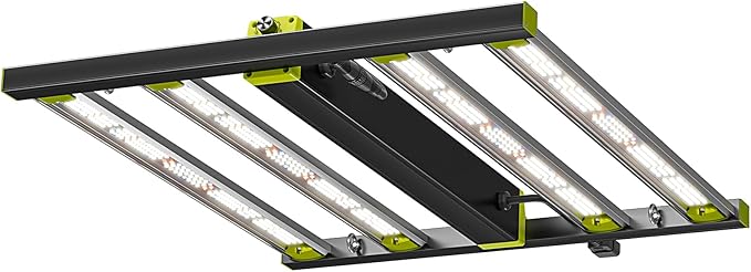 NHI3200 320W LED Grow Lights Commerial Full Spectrum Bar Style LED Grow Lamp for Indoor Plants Dimmable Daisy Chain 3X3ft Coverage Growing Lamp for Hydroponics Greenhouse Plant Growing