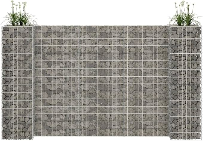 H-Shaped Galvanized Steel Wire Raised Garden Bed Planter Box for Outdoor Flower Beds and Vegetable Gardens Large Size 102.4 Length x 15.7 Width x 59.1 Height with Welded Mesh Stability
