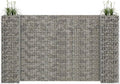 H-Shaped Galvanized Steel Wire Raised Garden Bed Planter Box for Outdoor Flower Beds and Vegetable Gardens Large Size 102.4 Length x 15.7 Width x 59.1 Height with Welded Mesh Stability