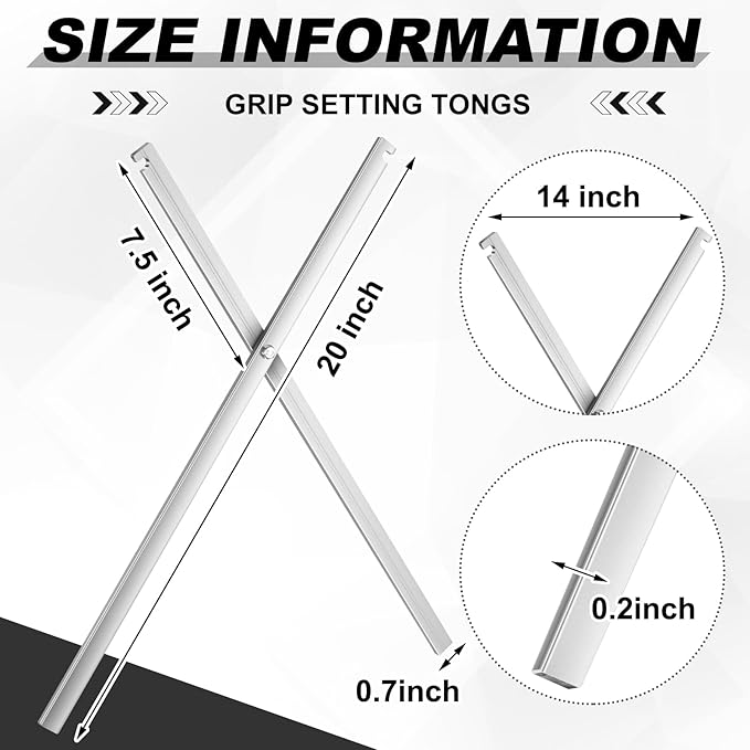 Qualirey 1 Pcs Aluminum Grip Setting Tongs 20 Inch Trap Set Tool Trap Setting Tool for #220 to #330 Traps