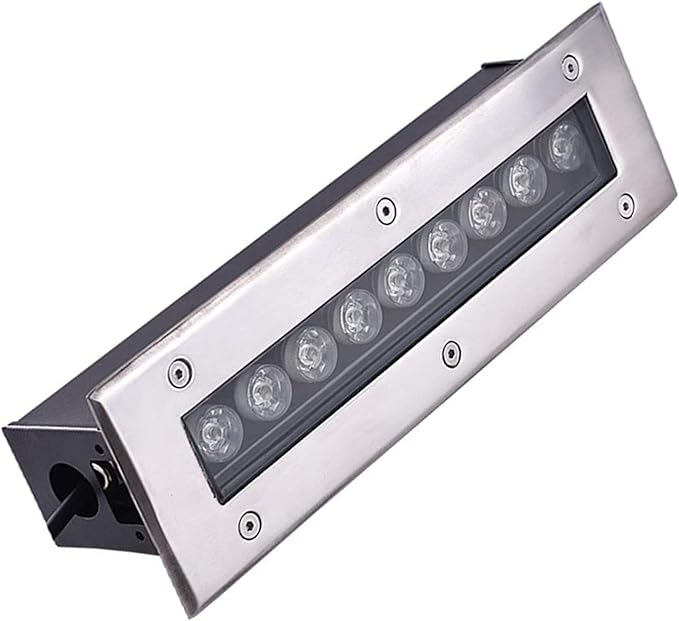 Ground LED Landscape Lights - Outdoor Buried Lights Led Recessed Ground Spotlight Rectangular Underground Light Outdoor Garden Floor Lamp Waterproof Path Lighting Floor Lamp(Yellow Light6W)