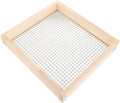 Garden Sieve Sifting Pan Wood Soil Stone Sifter Compact Lightweight Portable Garden Tools for Plant Stone Sifting Tool Sand Sifter