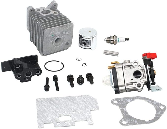 Cylinder Piston Kit For 30cc Homelite Blower HB180 D25B Yardvark BX90 Yard Broom HB180V BVM160 BP250I D25MHV D30MHA HB100 HB180 HB180VGK HB180VI HB290 HB390 HB390V PN UP07146A UP07146 UP03037A