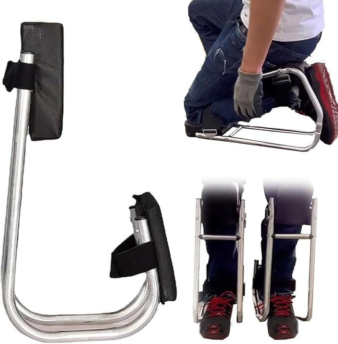 Knee Seat for Gardening Strap on Kneeling Device for Knees and Legs Protection for Gardeners Garden Tools One Leg Support Knee Seats for Men/Women Outdoor Work(2 pcs)