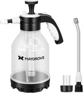 0.4 Gal Pump Sprayer Hand Water Spray Bottle for Indoor Plant Clear Plant Sprayer with Side Filling Port Measuring Cup Adjustable Nozzles Safe Pressure Relief Valve