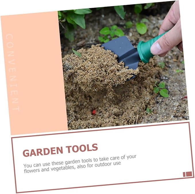 Heavy Duty 5pcs Stainless Steel Garden Tool Set with Shovel Rake Pruning Shears and Portable Case for Planting Digging and Landscaping Tasks