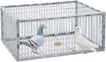 Pigeon Trap with Escape-Proof DesignPigeon Cage with One-Way EntryIdeal Pigeons CoopChicken and Bird Trap CagePortable &amp Easy AssemblyUnharmful Made of High-Strength Iron with Anti-Rust Paint