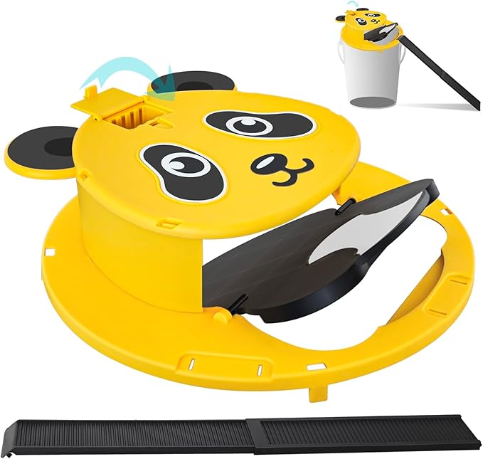 3 Packs Mouse Trap BucketAutomatic Reset Flip Mouse Traps Humane Rat Traps Indoor &ampOutdoor Use5 Gallon Bucket CompatibleReusable Mice Catching Tool