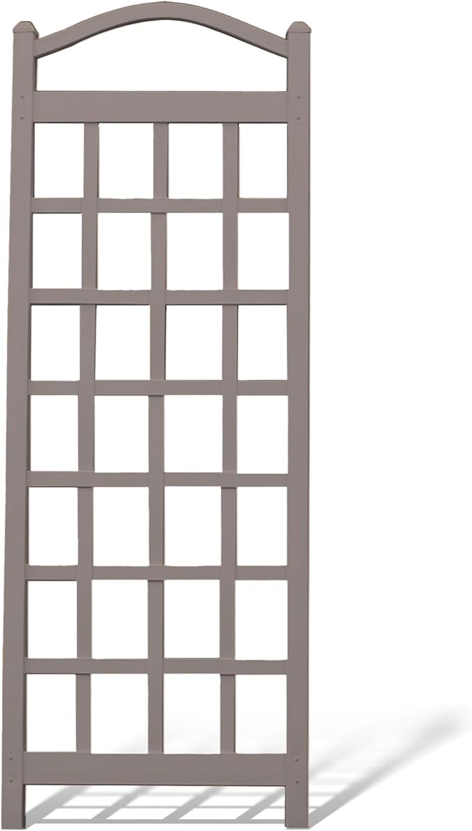 Dura-Trel PVC Garden Trellis for Climbing Vine Plants Cambridge Mocha 28 x 76