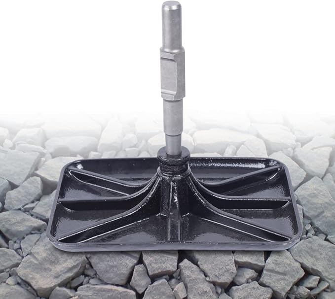 Steel Tamper Garden Tamper Tool Without Handle Heavy Duty Hand Plate Soil Compactor Durable Landscaping Rammer Soil Tamper for Leveling Soil Gravel Asphalt Driveway