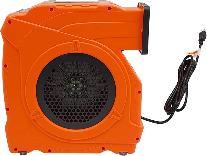 3HP Bounce House Blower IP24 Portable Inflatable Blower Fan Quiet 2150W Commercial Air Pump Fan 3350 RPM with Reverse Air Door Design for Bounce House Jump Slide Castle