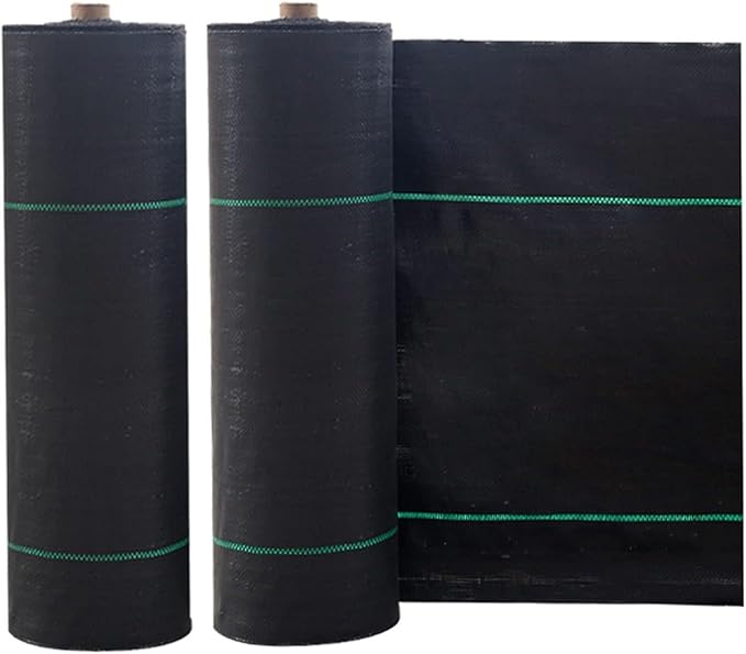 Weed Control Film Weed Barrier Fabric Weed Control Membrane for Garden Courtyards Landscaping and Planting Bedsand(1.2x76m/4x250ft)