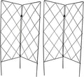 Sewroro 2pcs Garden Trellis for Climbing Plants Outdoor and Indoor Foldable Plant Support Stakes 20x53cm Vegetable and Vine Climbing Frame for Patio and Garden Use