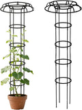Vertical Garden Trellis All Weather Climbing Frame 6 Foot Umbrella Shape Trellis with Sturdy Base Outdoor Plant Support Vine with Decorative Style Climbing Plant Accessory for Balcony