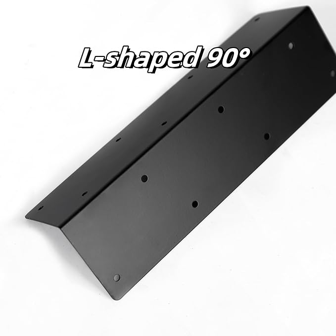 8 Pcs Raised Garden Bed Corner Brackets for 12''-24'' Flower Vegetable Furniture Planter Wood Garden Bed Box 11 x 3 x 3 Black Metal Corner Brackets Decorative with Screws