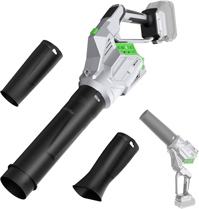 Cordless Leaf Blower Battery Powered Up to 600CFM Compatible with Makita 18V Battery(Bare Tool) 6 Speed Modes Handheld Leaf Blowers for Lawn Care Yard Garage Snow