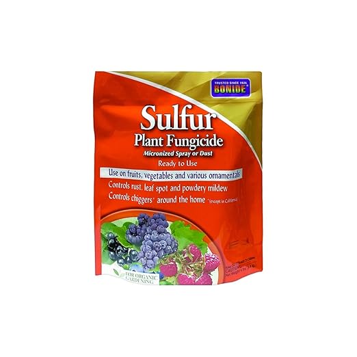 BONIDE Products INC 142 Sulfur Plant Fungicide Organically Controls Rust Leaf Spot and Powdery Mildew 4 lbs (2)