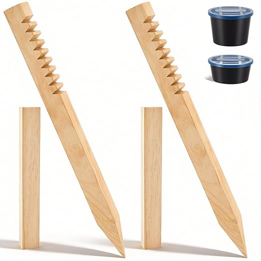 2 Pack Worm Grunting Sticks the Ultimate Worm Hunting Caller Device with 2 Boxes for Outdoor Family Fun Effortless Bait Collection and Garden Soil Aeration