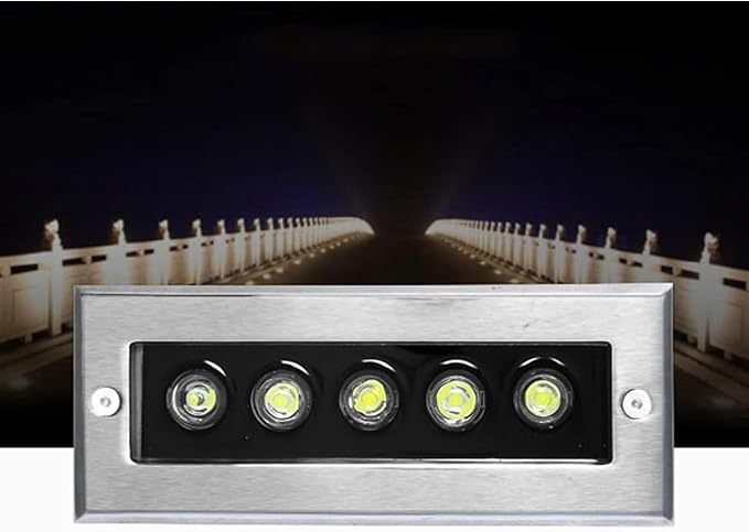 Landscape Lamps - Outdoor Buried Lights AC220V Outdoor Recessed Spot Light Rectangular Buried Garden Light Ground LED Lighting Spotlight for Garden Lawn Garage(Yellow36w)